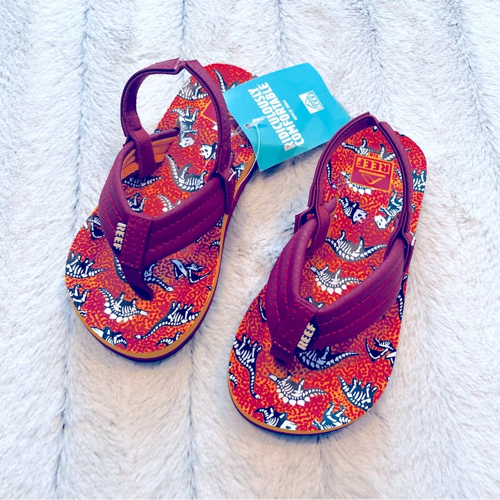 Reef Kids Dinosaur sandals